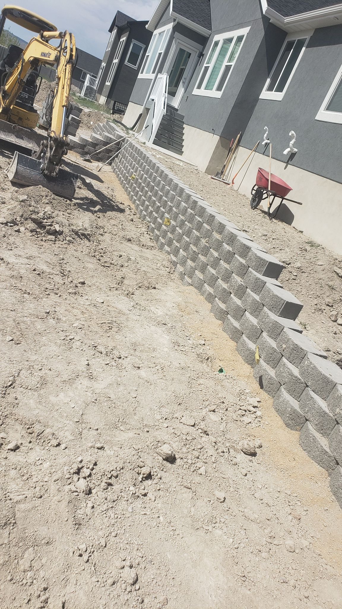 Patino Landscaping Utah retaining wall