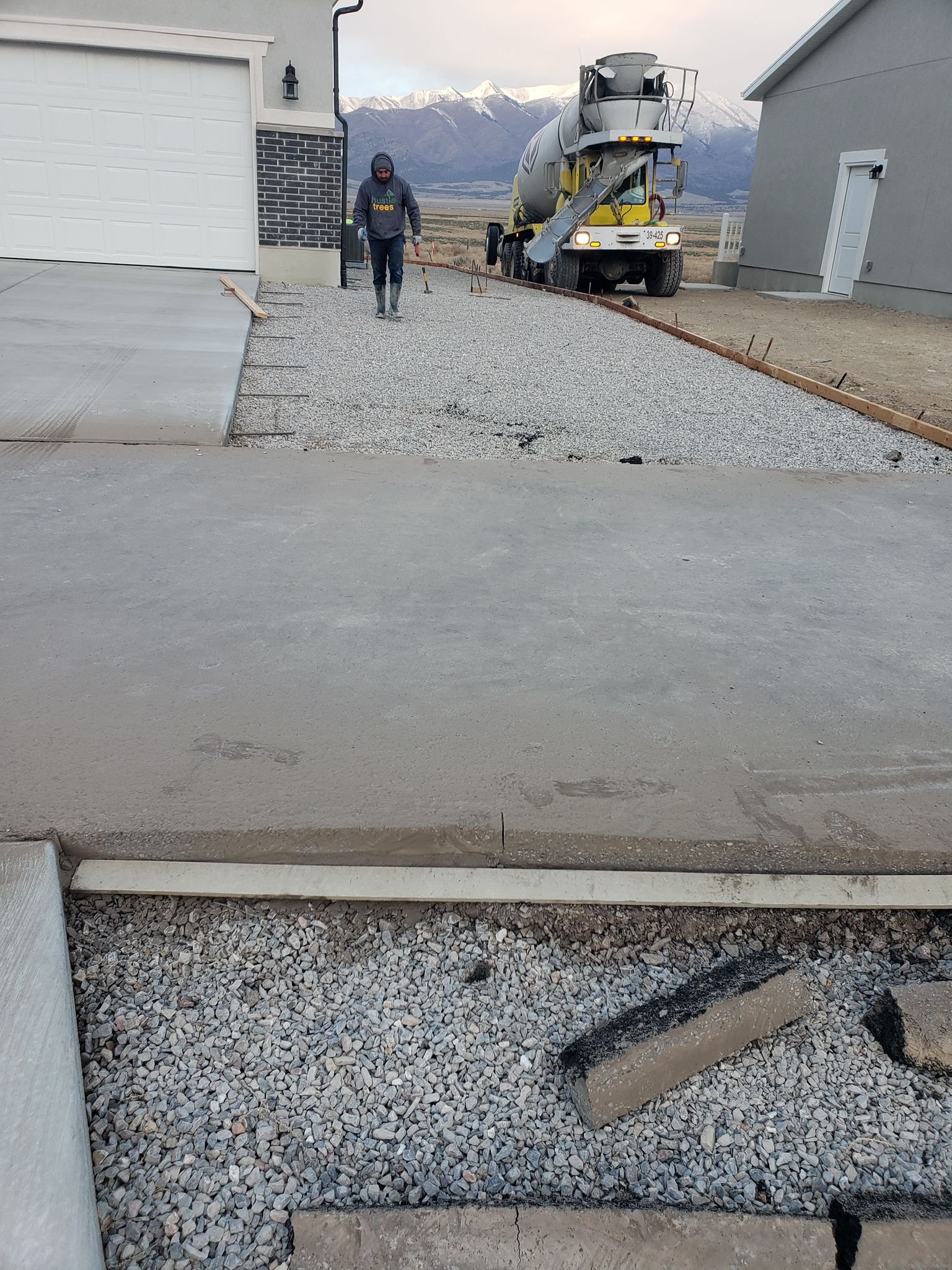 Patino Landscaping Utah working in concrete flatwork